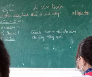 Chỉ một ví dụ về câu cảm thán, cô giáo đã 'gây bão' mạng xã hội vì bắt trend quá nhanh và quá nguy hiểm