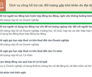 Hướng dẫn 'bấm nút' nhận tiền hỗ trợ cho người lao động phải nghỉ việc vì dịch Covid-19