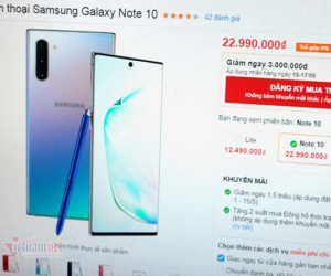 Giá Galaxy Note 10 giảm sốc, cơ hội mua máy cao cấp giá hạ