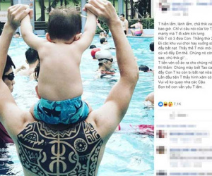 Thấy con bị bắt nạt, ông bố trẻ vừa lột áo chạy ra đã khiến đám trẻ chạy mất dáng