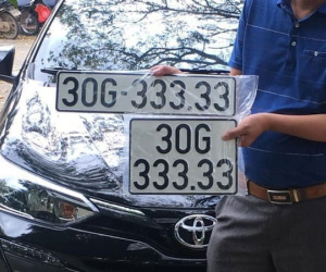 Bốc trúng biển số 'ngũ quý 3', chủ xe Vios được chào mua lại ngay với giá 3,3 tỷ đồng