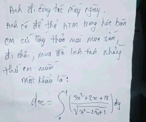 Chồng đưa thẻ ATM cho vợ dặn tiêu thoải mái khi anh đi công tác, nhưng đến khi hỏi mật khẩu thì đáp án muốn 'á khẩu'