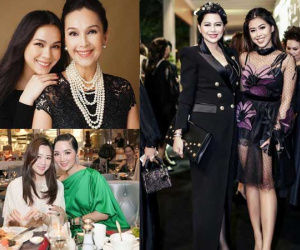 3 cặp mẹ con nổi tiếng giàu có, xinh đẹp hơn cả hoa hậu