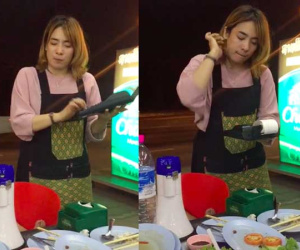 Choáng với trình tính nhẩm nhanh như gió của cô nàng bán quán nhậu