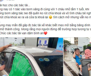 Bé trai 1 tuổi bị mắc kẹt trên ô tô vì người lớn quên rút chìa khóa khi xuống xe
