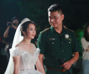 Đám cưới đặc biệt của người chiến sĩ biên phòng và cô giáo mầm non sau khi phải hoãn vì chú rể nhận nhiệm vụ tại tuyến đầu chống dịch Covid-19