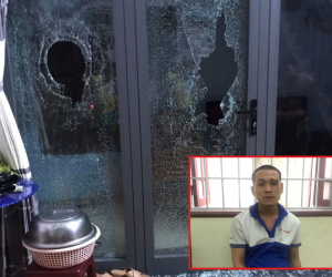 Nam thanh niên ném đá hàng loạt xe khách, đập kính nhà dân để... giải khuây