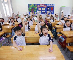 Hơn 1 triệu trẻ em Hà Nội được thụ hưởng Sữa học đường