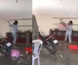 Đáng sợ hơn cả 'đi đường quyền', cô vợ này khiến MXH 'dậy sóng' nhưng lạ nhất là thái độ của ông chồng ngồi ngay cạnh