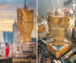 Cận cảnh công trình để đời nhất của 'ông trùm' sòng bạc Macau vừa qua đời: Tòa nhà hình búp sen vàng khổng lồ, hình check-in ngập tràn MXH