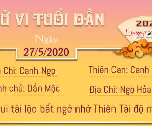 Tử vi thứ 4 ngày 27/05/2020 của 12 con giáp: Dần có tin vui tài lộc, Dậu lơ đãng