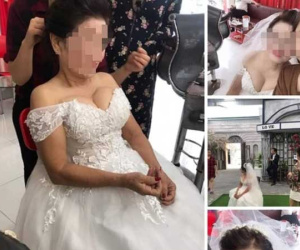 Cô dâu 75 tuổi vẫn sexy chụp ảnh cưới với chú rể 34 gây tranh cãi, sự thực khiến dân tình ngã ngửa