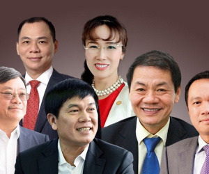 Khối tài sản 'khủng' của 6 tỷ phú giàu nhất Việt Nam
