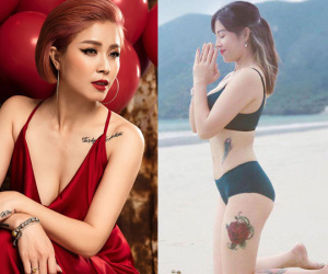 Vẻ gợi cảm của MC nhiều hình xăm nhất VTV