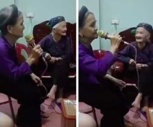 Mắt tròn mắt dẹt với clip cụ bà U90 vẫn ngồi hát karaoke hay hơn ca sĩ