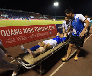 Cận cảnh pha va chạm kinh hoàng khiến Hải Huy gãy ống đồng