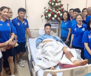 Hải Huy bênh vực Hoàng Lâm: 'Tôi ham bóng nên chấn thương'