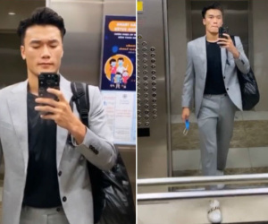 Bùi Tiến Dũng diện cả cành vest bảnh bao: Vẫn giữ nguyên phong độ quần quần áo áo đẹp trai các thứ lắm