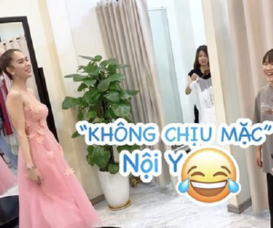 Ngọc Trinh bị bóc phốt đi thử đồ không mặc nội y, vô tư thử đầm xẻ táo bạo