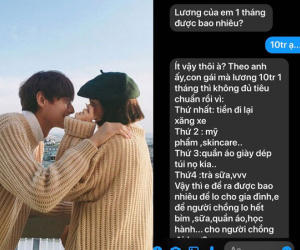 Vừa quen được mấy ngày, thanh niên đã hỏi lương bạn gái rồi phán 'Lương 10 triệu không đủ tiêu chuẩn của anh' khiến dân mạng tranh cãi