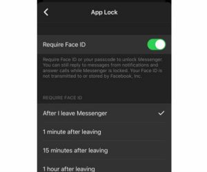 Facebook Messenger sắp cho khóa bằng Face ID, Touch ID