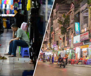 Phố Tây đầy bàn ghế trống, chợ Bến Thành tiểu thương ngủ gật