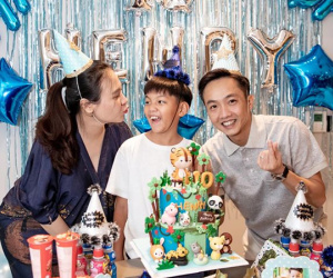 Cường Đô La tổ chức sinh nhật cho Subeo tại biệt thự sang trọng, Hồ Ngọc Hà không quên nhắn gửi lời yêu thương tới con trai