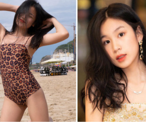 Con gái Lưu Thiên Hương khoe dáng chuẩn ở biển, mới 15 tuổi đã sớm bộc lộ khí chất mỹ nhân