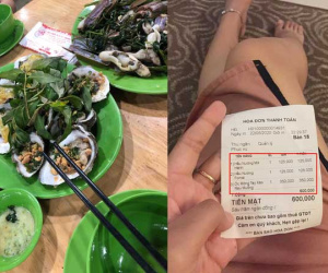 Sốc tận óc với màn 'chặt chém' của quán hải sản Nha Trang: 350k/ đĩa móng tay xào rau muống, thêm đĩa hàu sống thành 600k