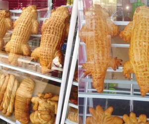 Bánh mì cá sấu khổng lồ gây 'bão', ngày bán trăm chiếc