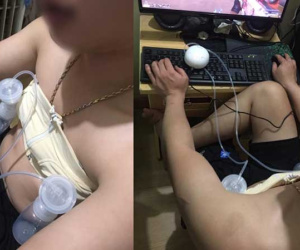 Đang say sưa chơi game thì bị vợ mặc cho cái 'áo' đặc biệt, dân mạng gật gù: 'Mặc áo của phụ nữ nhưng lại rất 'đàn ông'!'