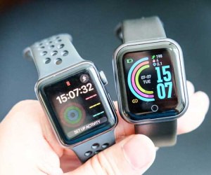So sánh smartwatch 75.000 đồng và Apple Watch