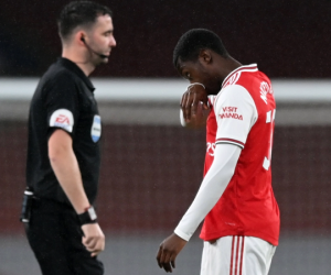 Nketiah nhận thẻ đỏ 4 phút sau khi vào sân, Arsenal chia điểm đáng tiếc