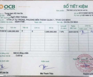 Gửi tiết kiệm tiền tỷ tại ngân hàng OCB, khách hàng tá hỏa khi nhận thông báo sổ giả