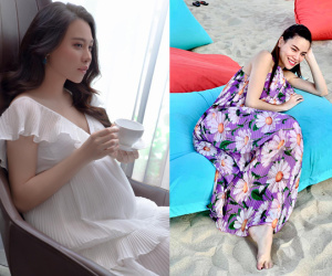 Hà Hồ và Đàm Thu Trang khoe ảnh bầu bí cùng một ngày: Thần thái đối lập, nhan sắc quả là không đùa được đâu!