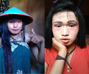 Trang điểm xấu 'ma chê quỷ hờn', cô gái không ngờ trở thành hot Tiktok thu hút 190.000 follow