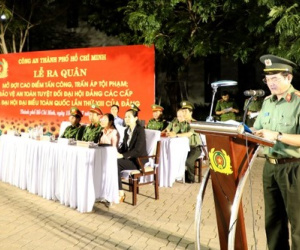 Công an TP HCM ra quân trấn áp tội phạm