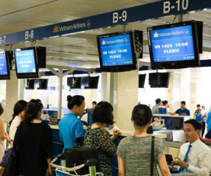 Sân bay Nội Bài dừng loa phát thanh thông tin chuyến bay