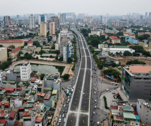 Diện mạo mới đường 'cong mềm mại' tại Hà Nội trước ngày thông xe
