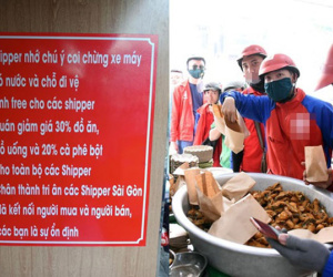 Xúc động với 3 gạch đầu dòng đỏ chói của quán ăn Sài Thành dành cho cánh shipper, nghề chân chính nào cũng là nghề cao quý!