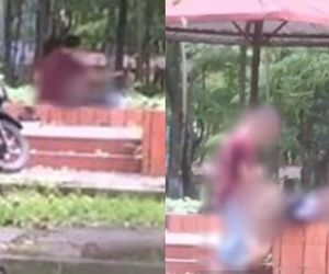 Dân mạng bức xúc với cặp đôi vô tư 'mây mưa' trong công viên lúc sáng sớm