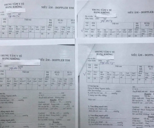 Trăm phiếu siêu âm tim của phi công, tiếp viên giống hệt nhau