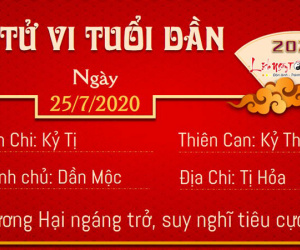 Tử vi thứ 7 ngày 25/07/2020 của 12 con giáp: Mão hành động cảm tính, Tị công danh vượng phát