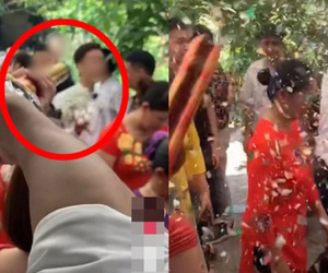 Sốc với màn 'chào mừng' chú rể khi tới 'rước nàng về dinh', đầu sỏ nghe đồn là người yêu cũ của cô dâu