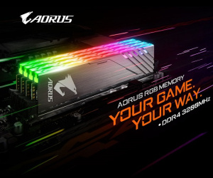 GIGABYTE giới thiệu bộ nhớ AORUS RGB 4400 MHz 16GB