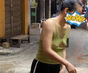 Vô tư thả rông, ăn mặc 'mát mẻ' đi chợ, cô gái khiến người xung quanh phản cảm đến mức không mua nữa bỏ về