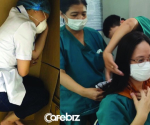 'Rúm người' ngủ vội trên bìa các tông, cắt tóc ngắn phục vụ điều trị bệnh nhân Covid-19: Loạt hình ảnh chân thực nhất về y bác sĩ Đà Nẵng nơi tuyến đầu chống dịch