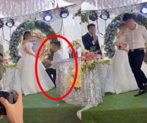 Sơ suất 'chí mạng' trên sân khấu kết hôn, chú rể cuống cuồng bỏ chạy để mặc cô dâu đứng một mình, tiếng khách khứa nói vọng lên: 'Không phải khóc'