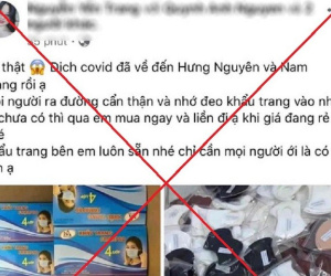 Tung tin thất thiệt Nghệ An có người nhiễm Covid-19 để 'câu like' bán hàng