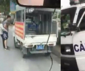 Chiến sĩ công an mặc quần đùi áo cộc bắt người bán hàng rong bị điều chuyển công tác